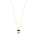Aura Necklace02 Gold Red