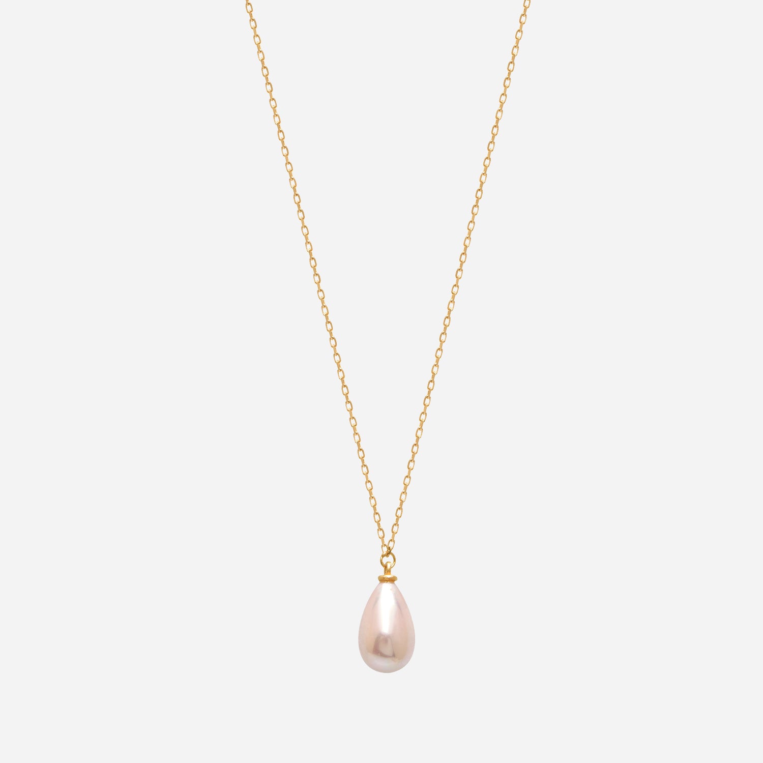 Moon Drop Pearl Necklace