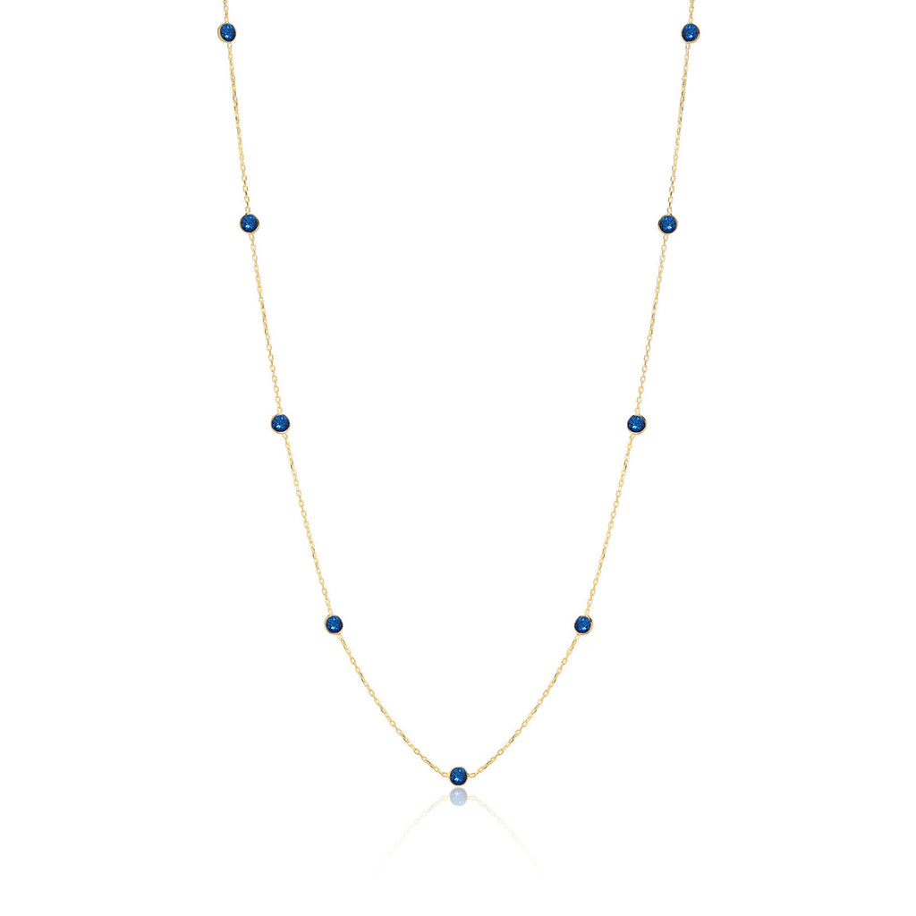 Nuance Necklace 01 Gold Red