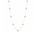 Nuance Necklace 01 Gold Red