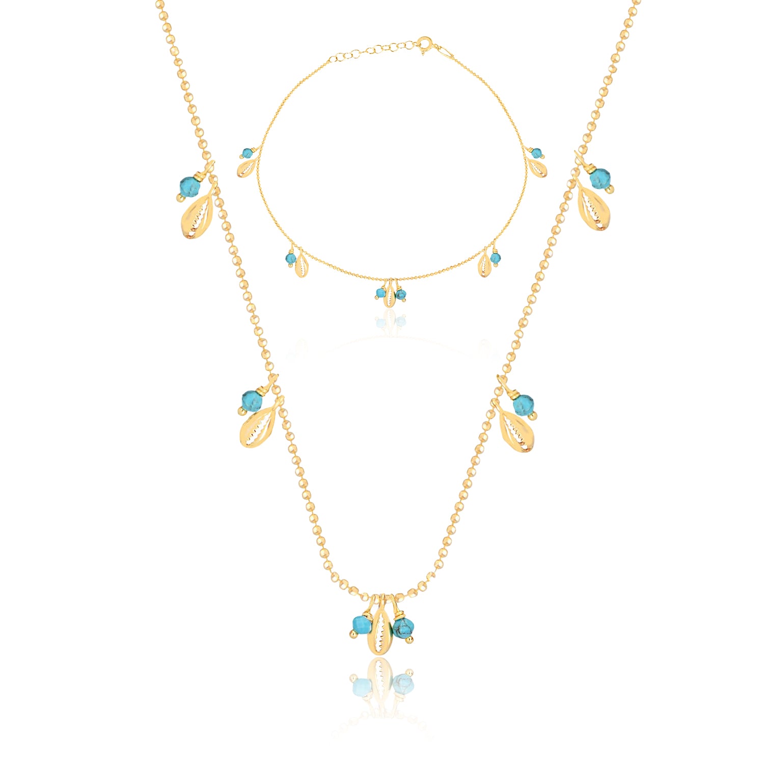 Ala Muschel-Schmuckset von Froyé – Detailansicht