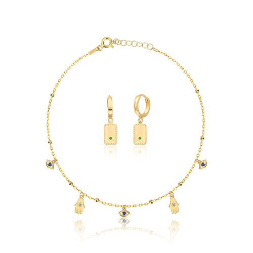 Amulet Kael Schmuckset von Froyé – Detailansicht