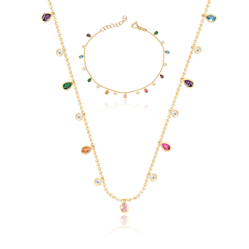 Aria Zirkonia-Schmuckset von Froyé – Detailansicht