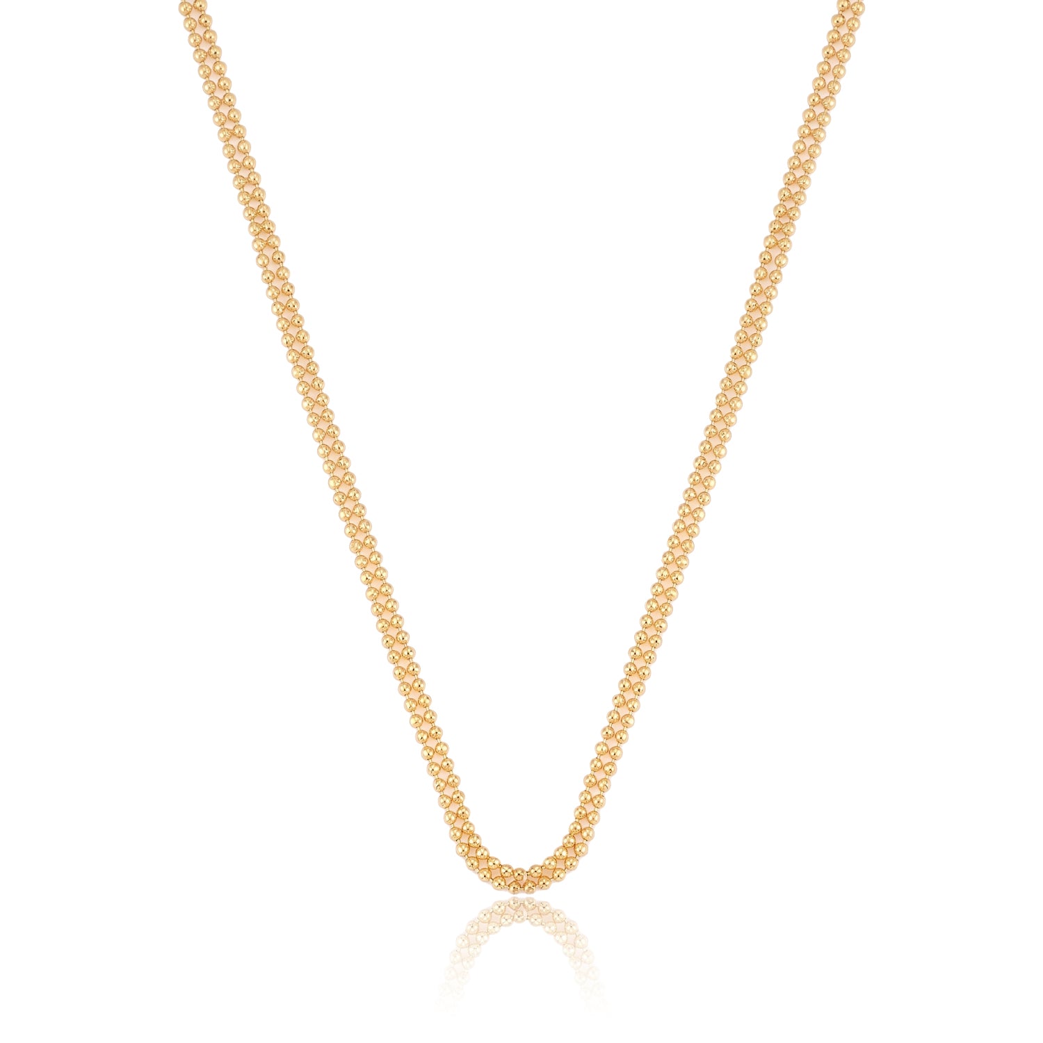 Double Ball Chain Halskette von Froyé – Detailansicht