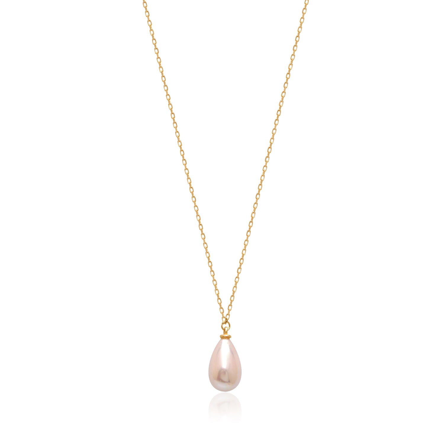 Moon Drop Pearl Necklace