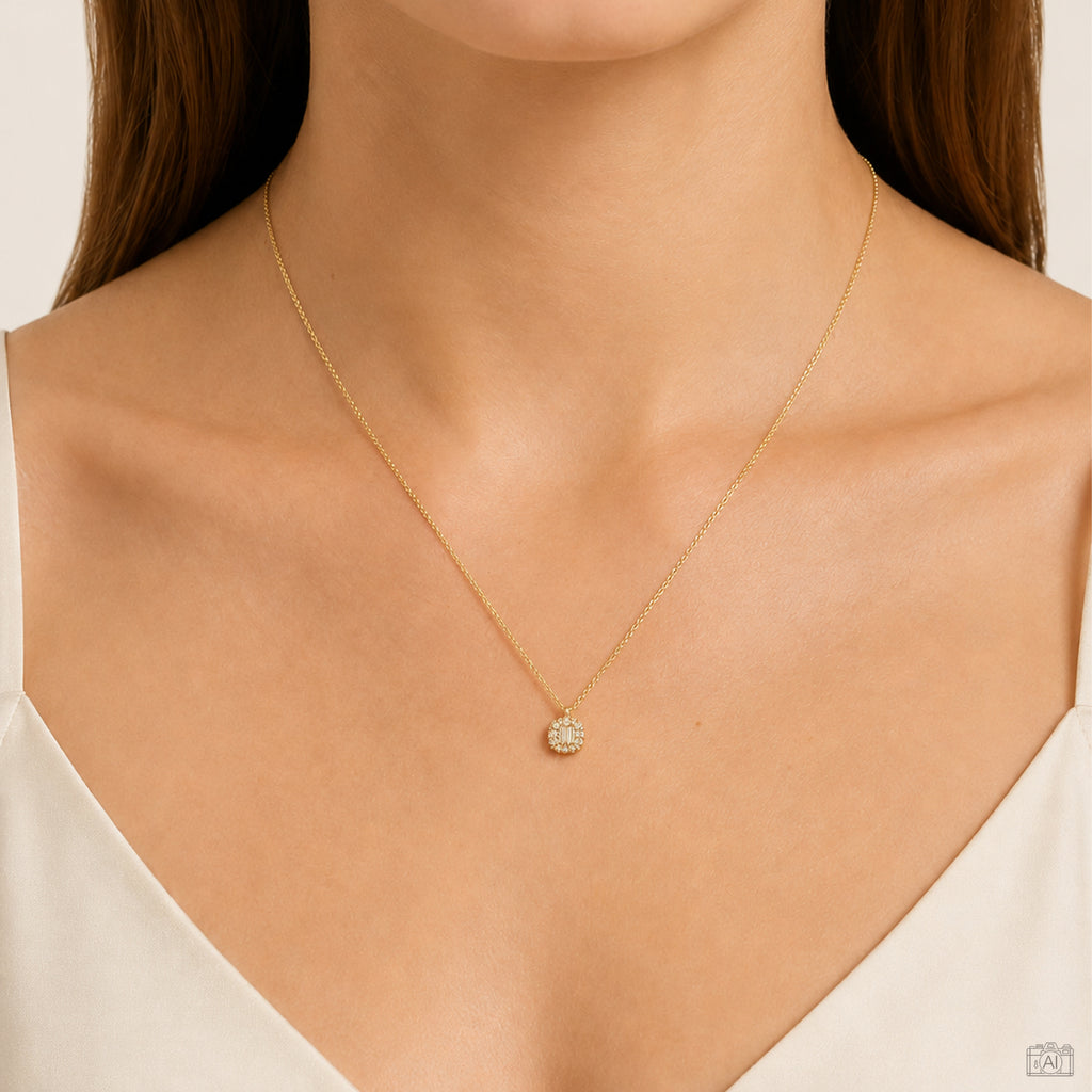Lure II  Necklace by Froyé worn at the neck